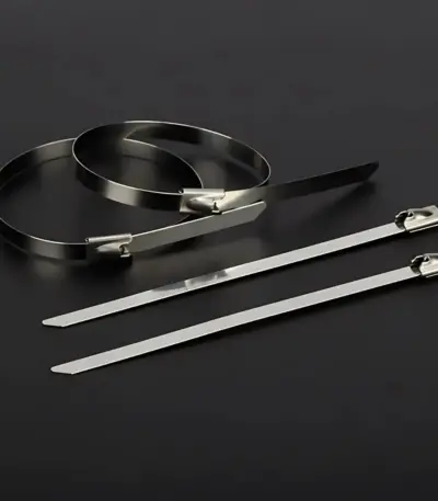 StainlessPro stainless steel self-locking cable ties for solar and industrial use - Obeepo.in
