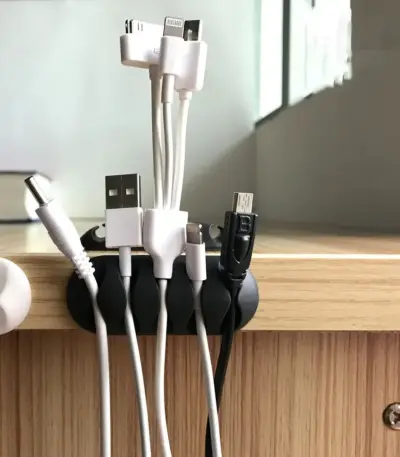 Multi-purpose cable clips for desk wire organization - obeepo.in