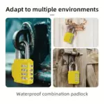 4-Digit Combination Security Pad Lock for Lockers and Gates - Obepo.in