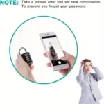 4-Digit Combination Security Pad Lock for Lockers and Gates - Obepo.in