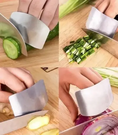Stainless Steel Finger Guard for Safe Chopping - obeepo.in