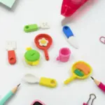 3D colorful mini erasers set for kids in fun designs - obeepo.in