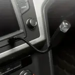 USB Star Projector Night Light creating a romantic starry atmosphere in a car or bedroom. - Obeepo.in