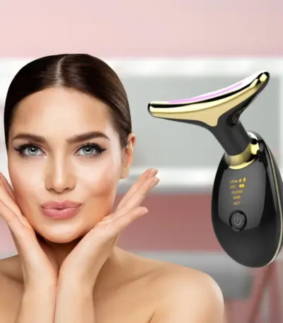 Aura EMS Light Therapy Face Massager – Imported Skincare Tool - obeepo.in