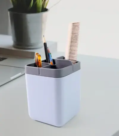 4-Compartment Makeup & Pen Holder | Shop Online Now