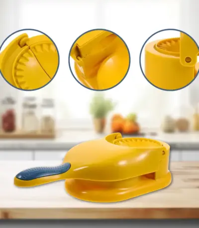 Yellow Press mold for Dumpling & Gujiya making.