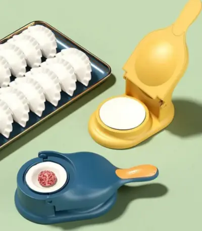 Yellow and blue Press mold for Dumpling & Gujiya making.